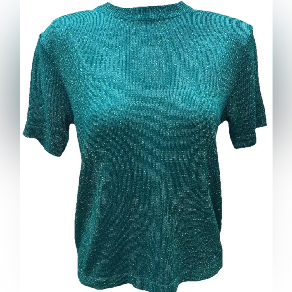 Draper’s and Damon’s Blouse Top Sparkle Size SP Small Petite
